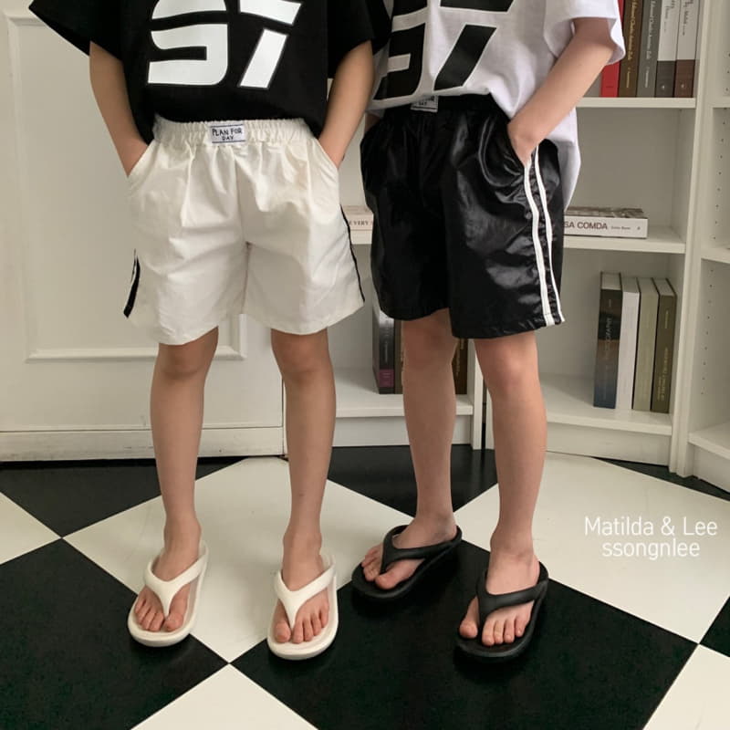 Matilda & Lee - Korean Children Fashion - #kidsshorts - Label Tape Shorts