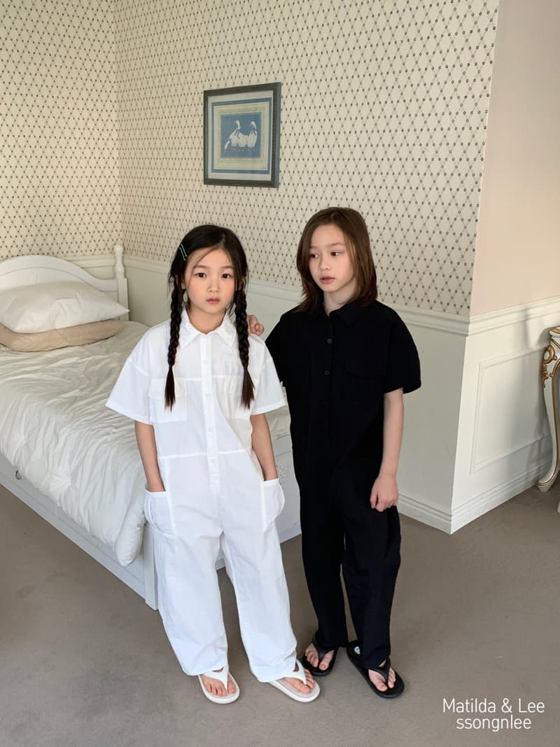 Matilda & Lee - Korean Children Fashion - #kidsshorts - Label Jumpsuit - 3