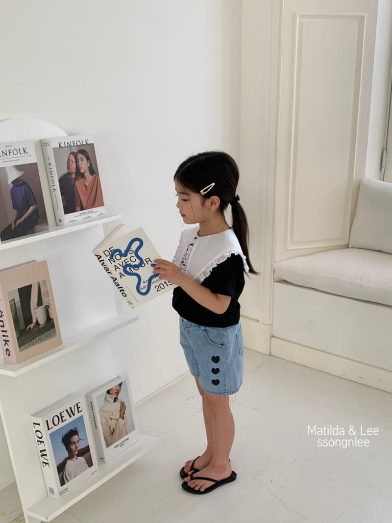 Matilda & Lee - Korean Children Fashion - #kidsshorts - Heart Jeans - 4