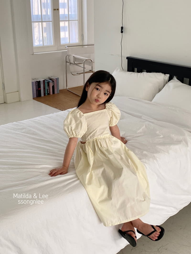Matilda & Lee - Korean Children Fashion - #kidsstore - Waist Slit One-piece - 8