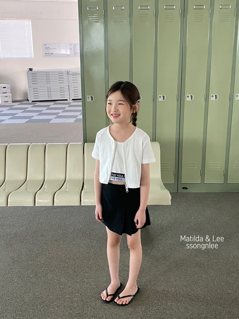Matilda & Lee - Korean Children Fashion - #kidzfashiontrend - Unbal Wrinkle Skirt - 10
