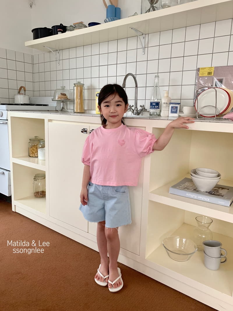 Matilda & Lee - Korean Children Fashion - #kidsstore - ML Puff Sleeves Tee - 4