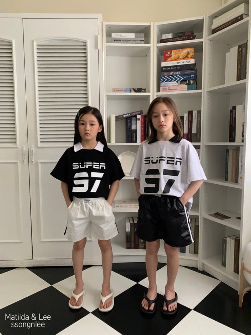 Matilda & Lee - Korean Children Fashion - #kidzfashiontrend - Label Tape Shorts - 3