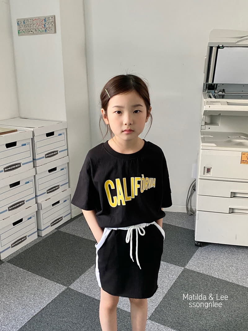 Matilda & Lee - Korean Children Fashion - #kidzfashiontrend - California Skirt Top Bottom Set - 12