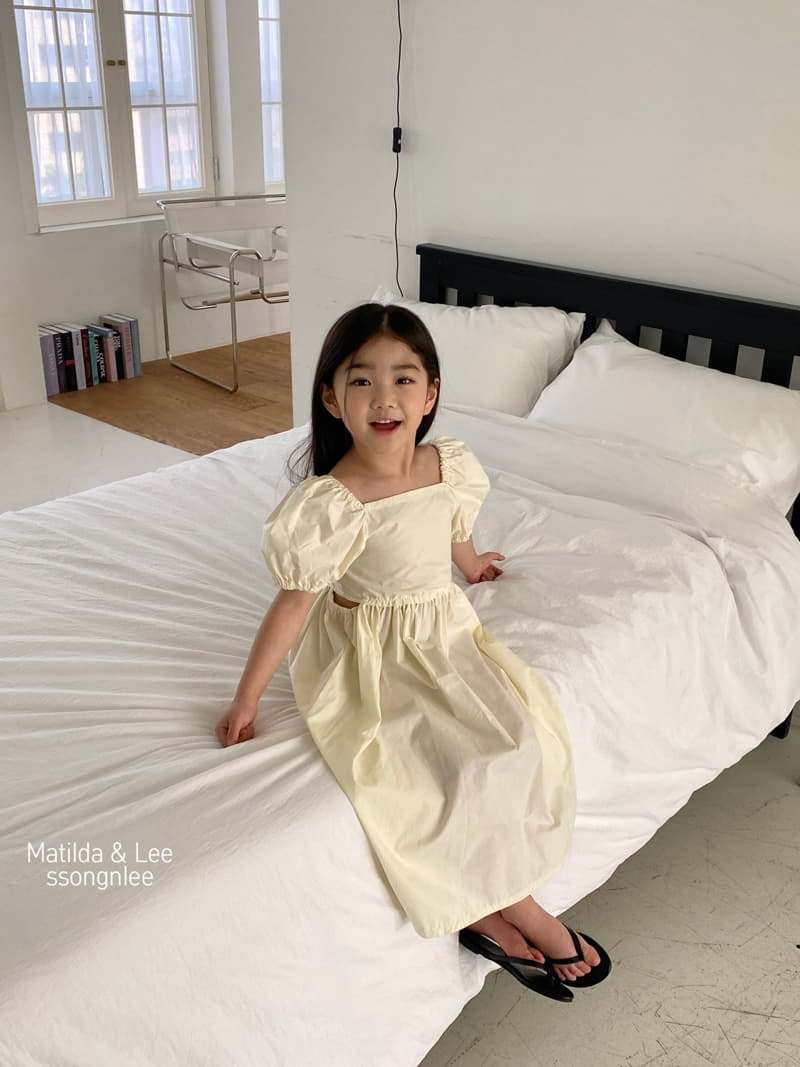Matilda & Lee - Korean Children Fashion - #kidzfashiontrend - Waist Slit One-piece - 9