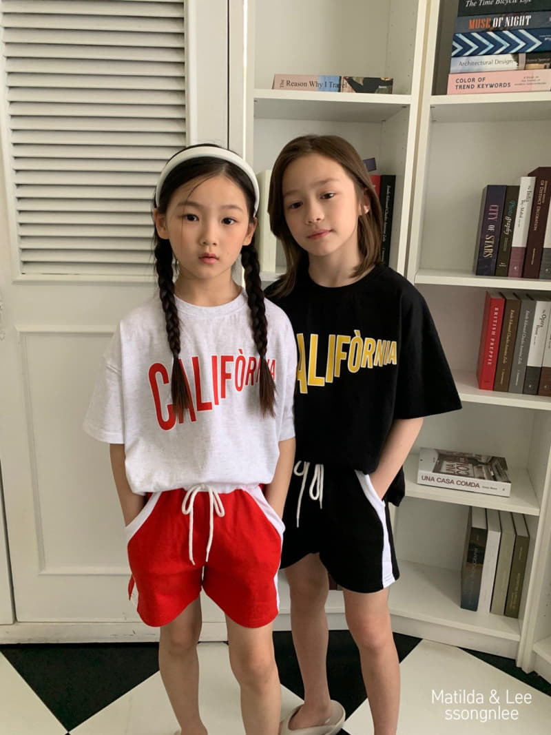 Matilda & Lee - Korean Children Fashion - #kidzfashiontrend - California Top Bottom Set