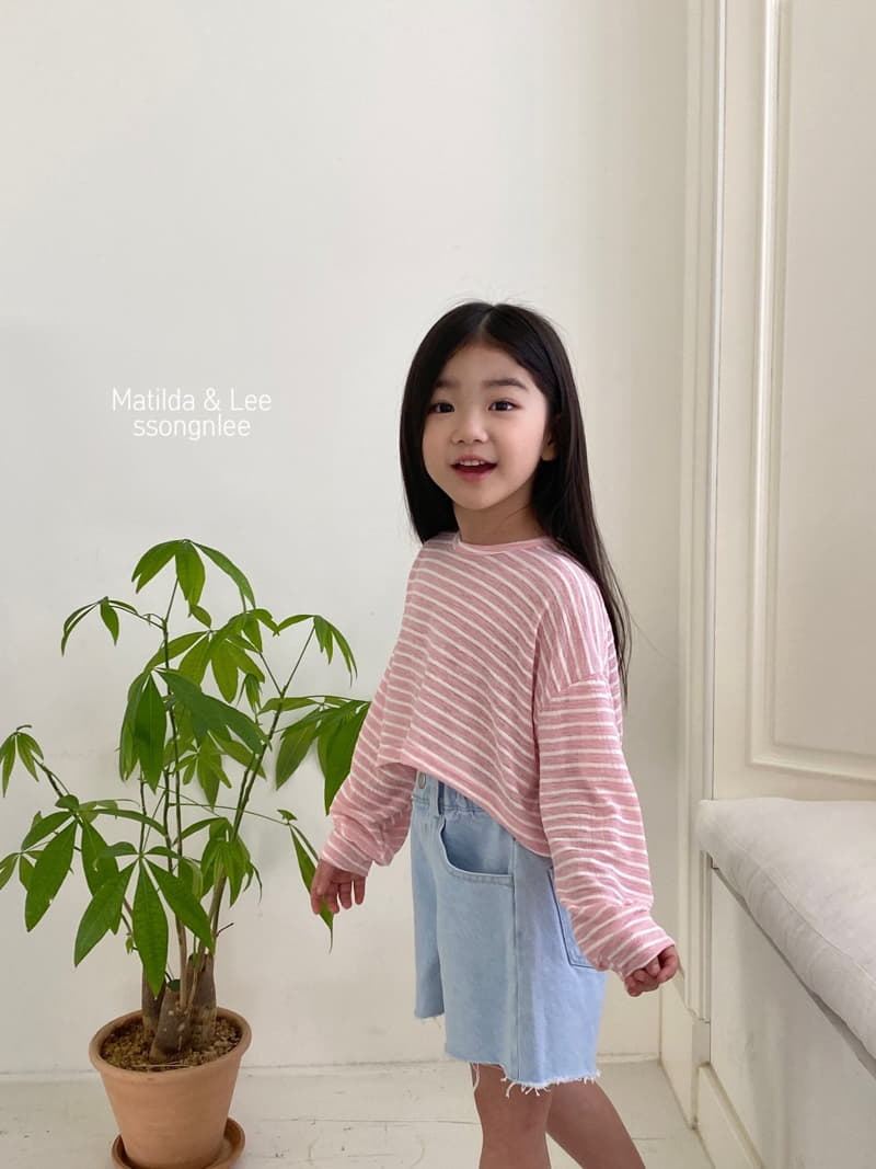 Matilda & Lee - Korean Children Fashion - #kidzfashiontrend - Stripes Crop Tee - 9