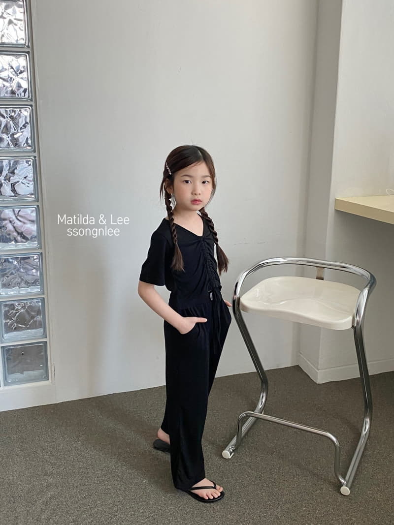 Matilda & Lee - Korean Children Fashion - #kidzfashiontrend - Tunnel Label Top Bottom Set - 8