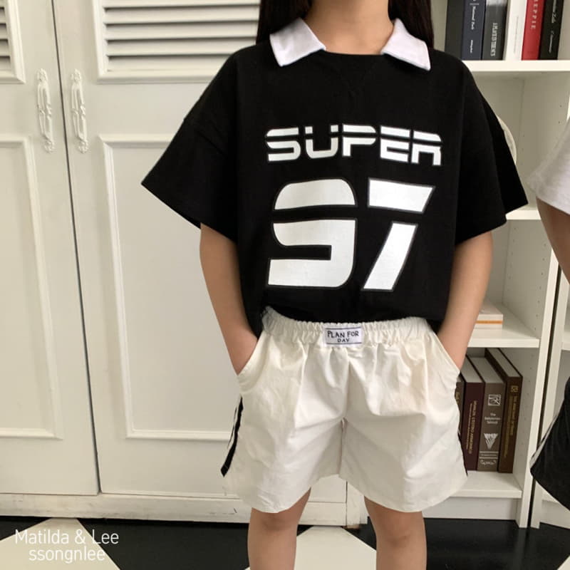 Matilda & Lee - Korean Children Fashion - #littlefashionista - Label Tape Shorts - 5