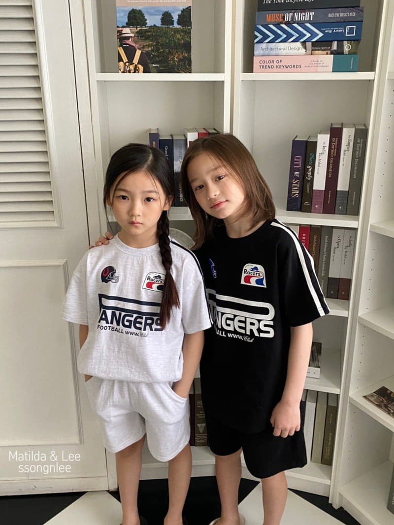 Matilda & Lee - Korean Children Fashion - #littlefashionista - Rugby Pants Top Bottom Set - 2