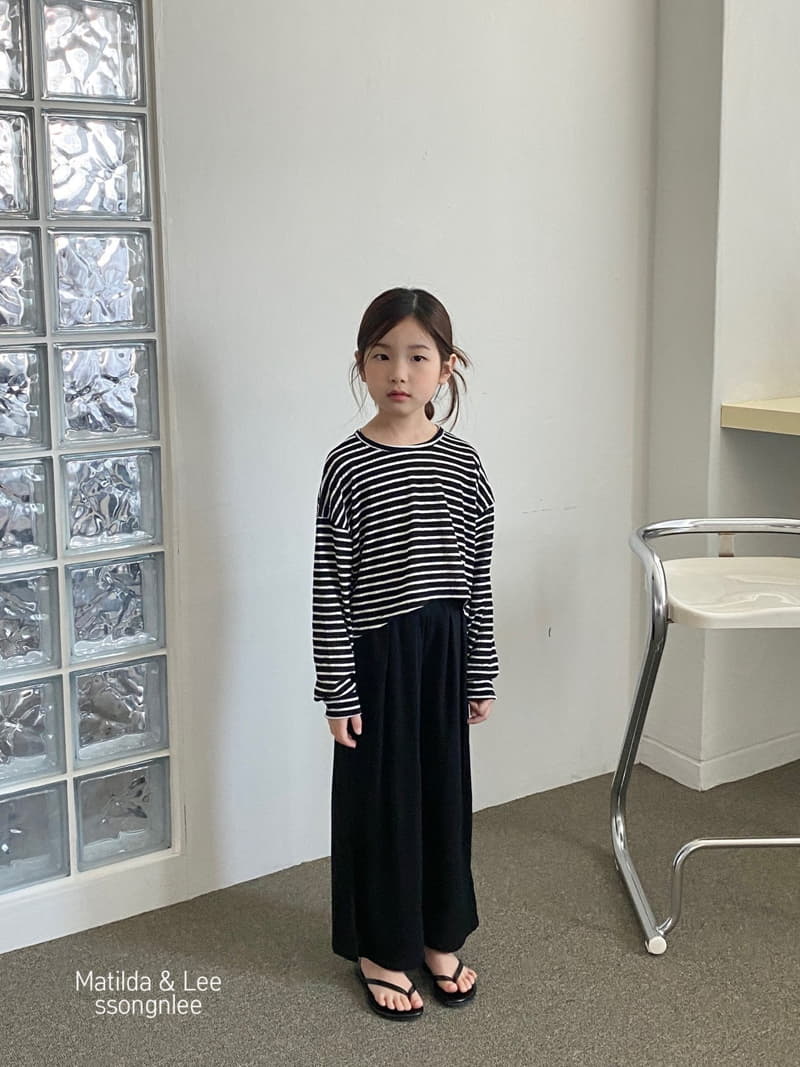 Matilda & Lee - Korean Children Fashion - #littlefashionista - Stripes Crop Tee - 11