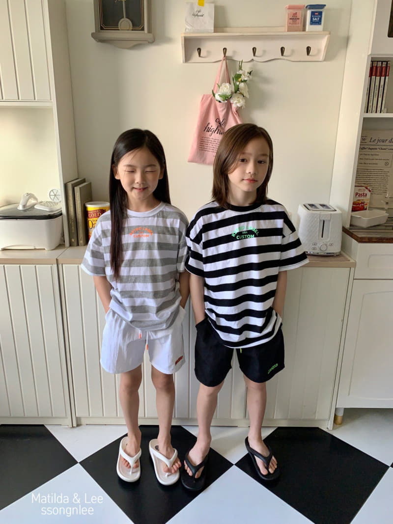 Matilda & Lee - Korean Children Fashion - #magicofchildhood - Retro Stripes Top Bottom Set - 5