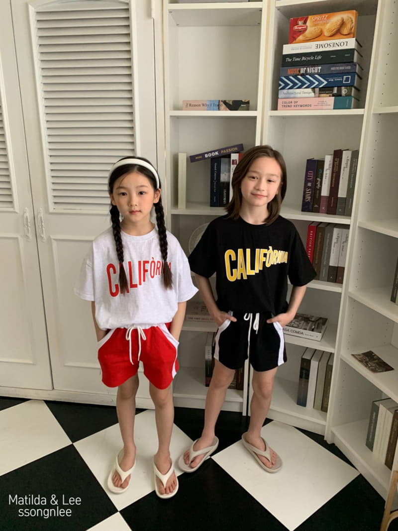 Matilda & Lee - Korean Children Fashion - #littlefashionista - California Top Bottom Set - 4