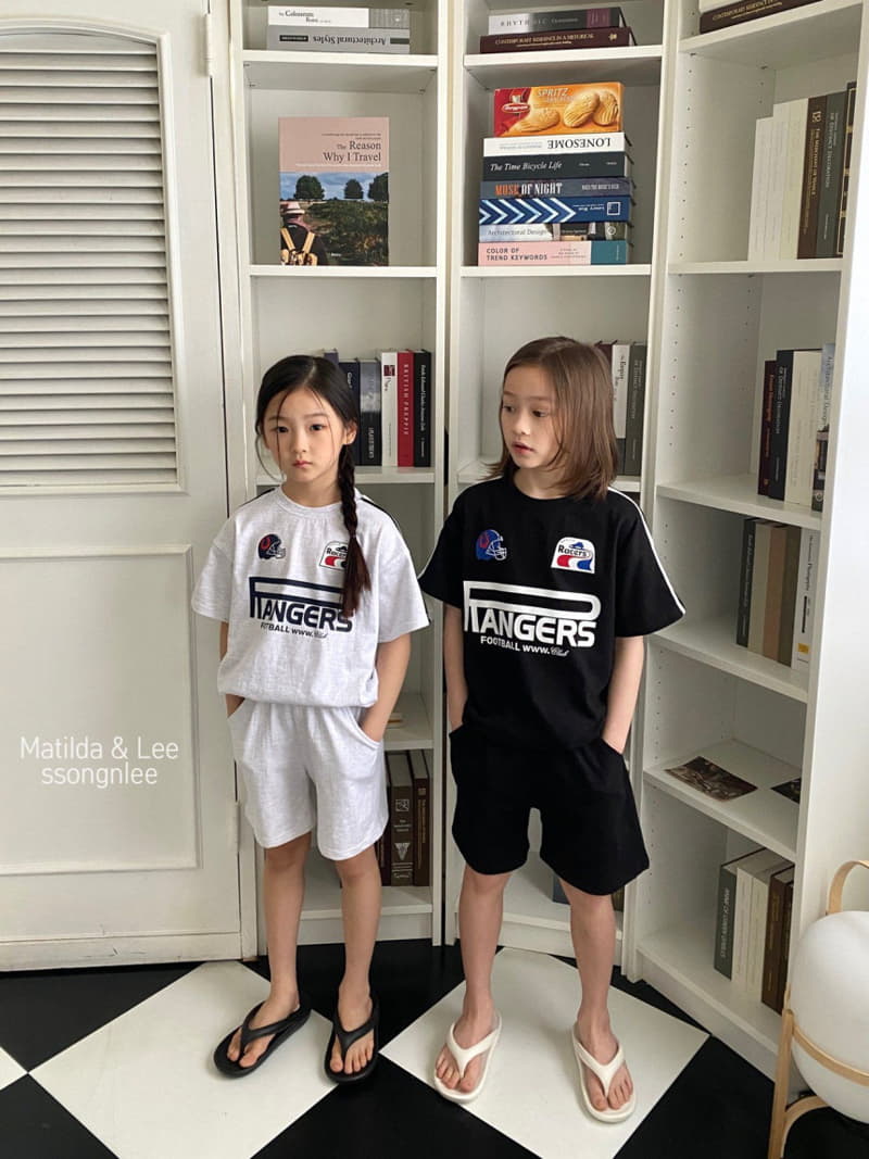 Matilda & Lee - Korean Children Fashion - #prettylittlegirls - Rugby Pants Top Bottom Set - 5