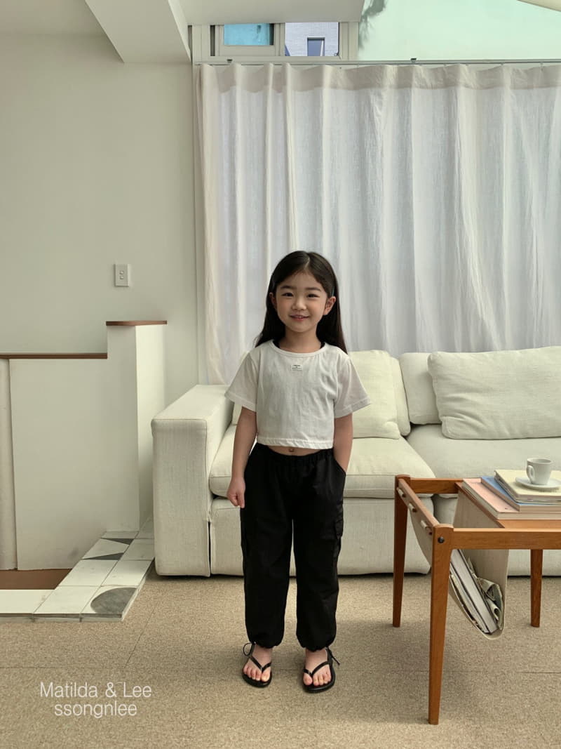 Matilda & Lee - Korean Children Fashion - #prettylittlegirls - BY Back Slit Crop Tee - 2