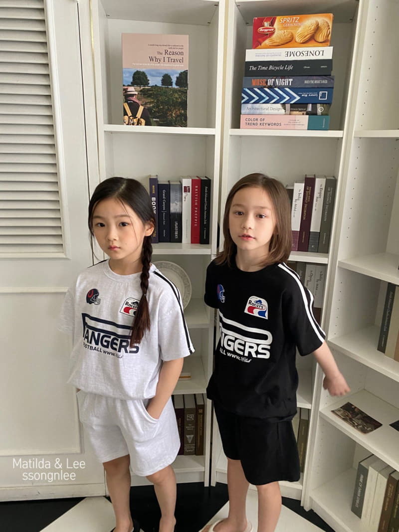 Matilda & Lee - Korean Children Fashion - #stylishchildhood - Rugby Pants Top Bottom Set - 8