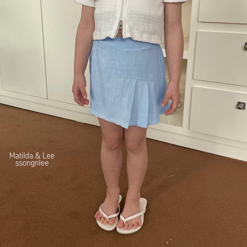 Matilda & Lee - Korean Children Fashion - #toddlerclothing - Unbal Wrinkle Skirt