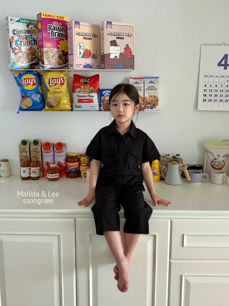 Matilda & Lee - Korean Children Fashion - #toddlerclothing - Label Jumpsuit - 12