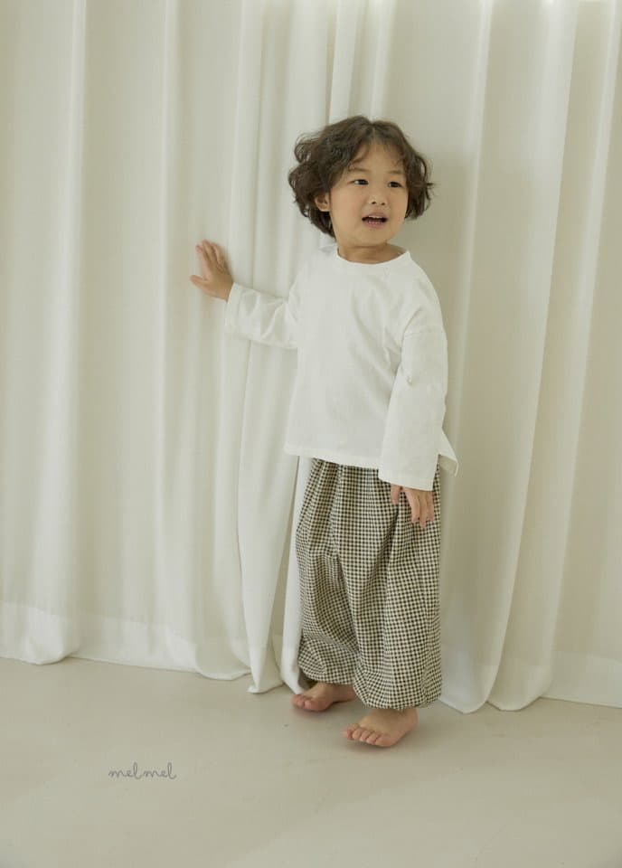 Melmel - Korean Children Fashion - #childrensboutique - Ma Check Bloomer - 4