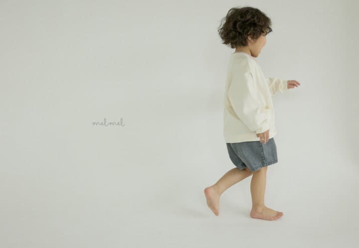 Melmel - Korean Children Fashion - #discoveringself - Pintuck Denim Shorts - 3