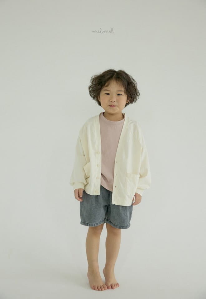 Melmel - Korean Children Fashion - #kidsshorts - Pintuck Denim Shorts - 5