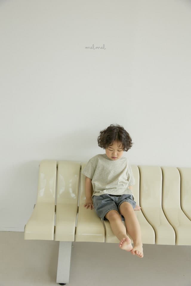 Melmel - Korean Children Fashion - #kidsshorts - Stripes Tee - 10