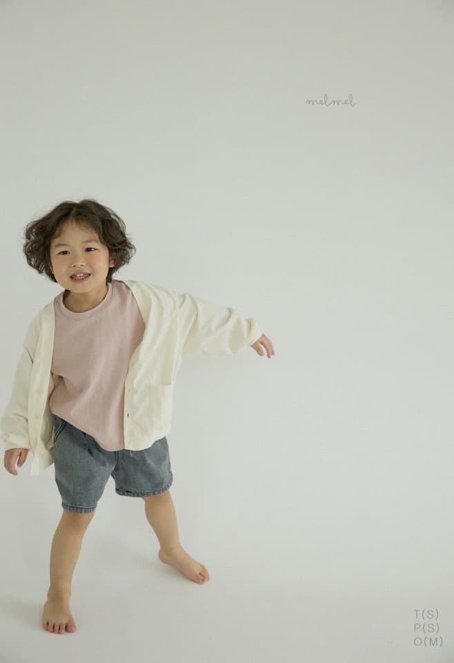 Melmel - Korean Children Fashion - #kidsstore - Pintuck Denim Shorts - 6