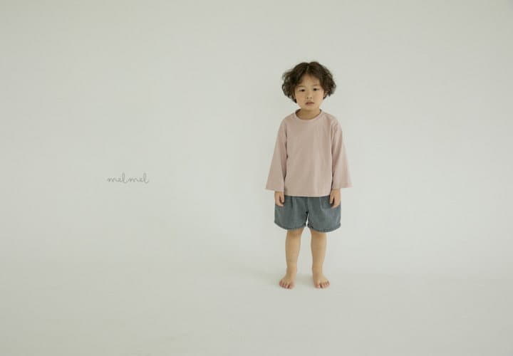 Melmel - Korean Children Fashion - #kidzfashiontrend - Pintuck Denim Shorts - 7