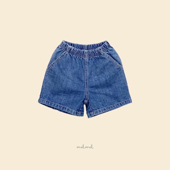 Melmel - Korean Children Fashion - #prettylittlegirls - Simple Denim Shorts - 2