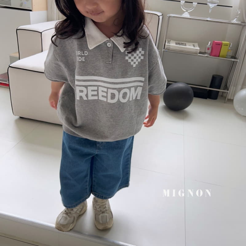 Mignon - Korean Children Fashion - #childofig - Free Collar Tee - 6