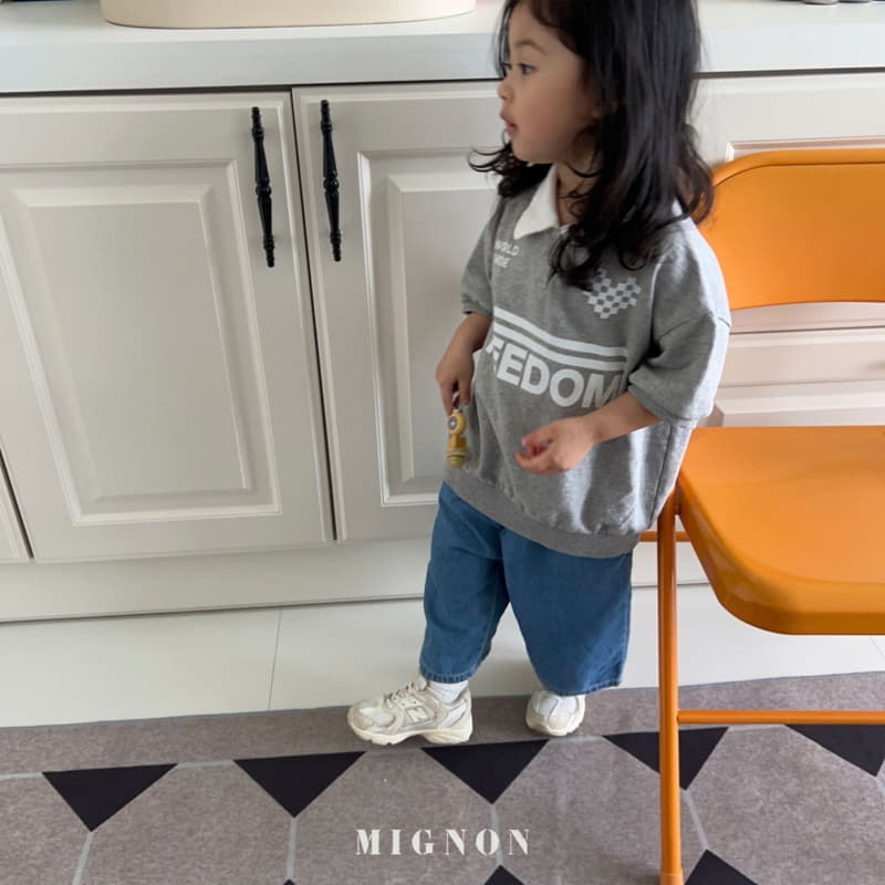 Mignon - Korean Children Fashion - #kidsshorts - Free Collar Tee - 11