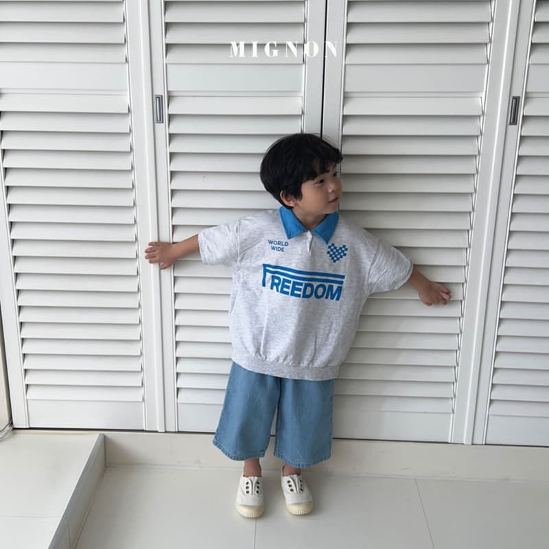 Mignon - Korean Children Fashion - #kidsstore - Free Collar Tee - 12