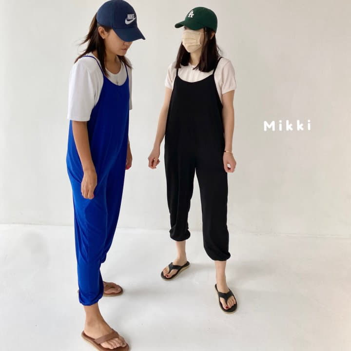 Mikki - Korean Women Fashion - #momslook - Charr Jumpsuit Mom - 2