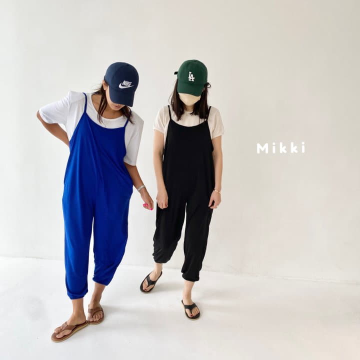 Mikki - Korean Women Fashion - #momslook - Charr Jumpsuit Mom - 3