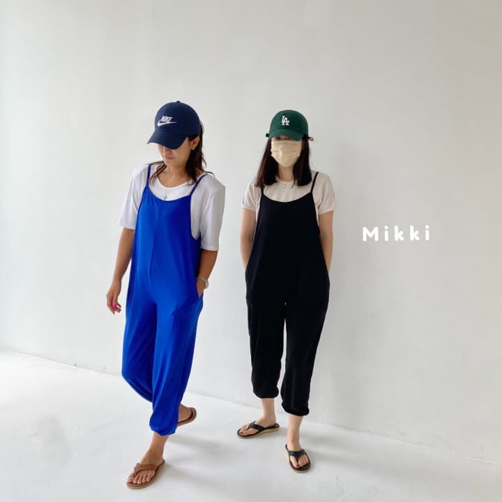 Mikki - Korean Women Fashion - #momslook - Charr Jumpsuit Mom - 4