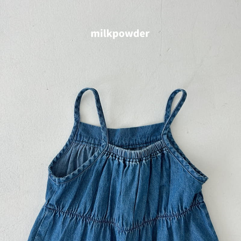 Milk Powder - Korean Children Fashion - #childofig - Shirring Denom One-piece - 10
