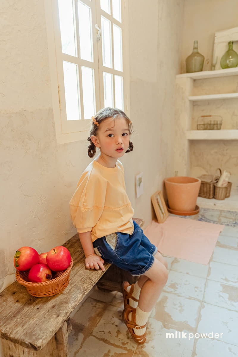 Milk Powder - Korean Children Fashion - #childofig - Patch Denim Jeans - 4