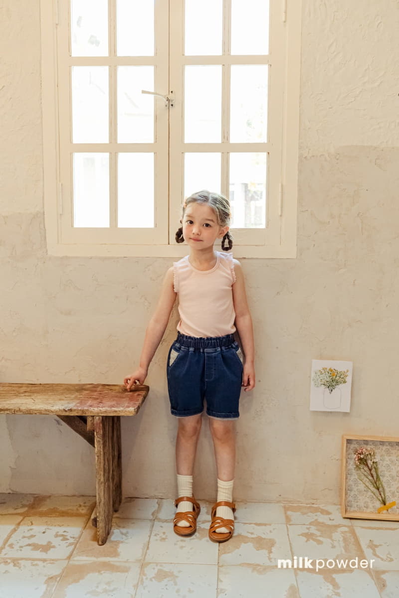Milk Powder - Korean Children Fashion - #discoveringself - Patch Denim Jeans - 6