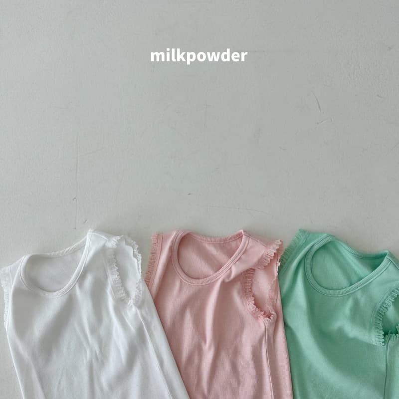 Milk Powder - Korean Children Fashion - #fashionkids - Milky Sleeveless Tee - 8