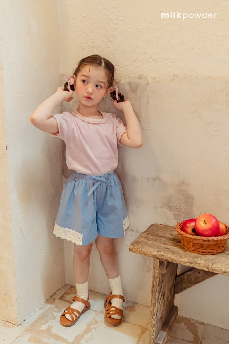 Milk Powder - Korean Children Fashion - #kidzfashiontrend - Eyelet Tee - 2