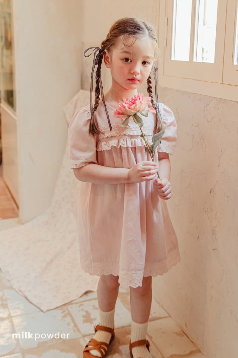 Milk Powder - Korean Children Fashion - #prettylittlegirls - Lace One-piece - 7