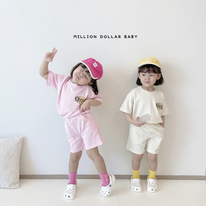 Million Dollar Baby - Korean Children Fashion - #Kfashion4kids - Cheese Smile Top Bottom Set - 8