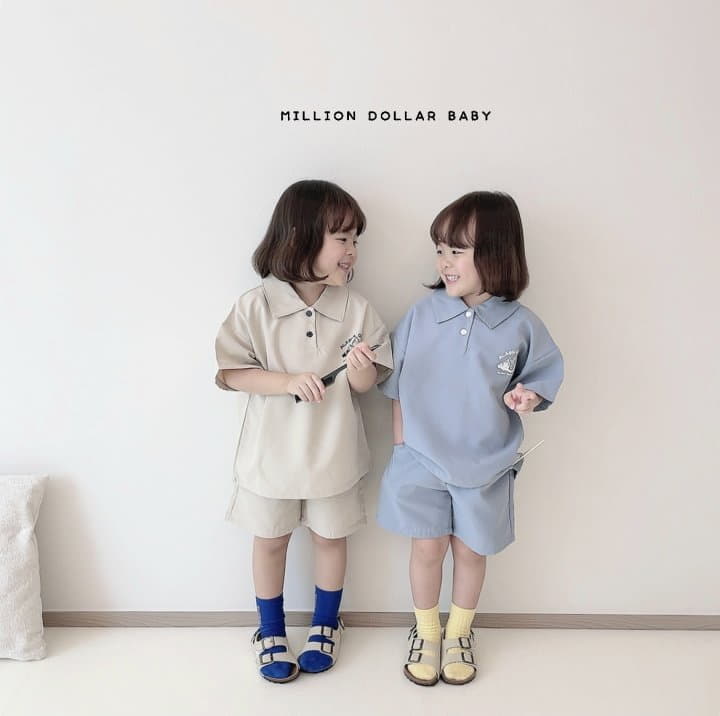 Million Dollar Baby - Korean Children Fashion - #Kfashion4kids - Cruise Collar Pants Set - 6