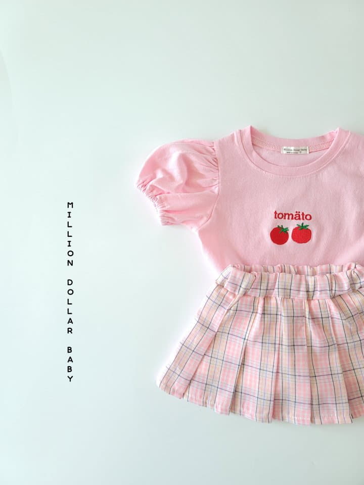 Million Dollar Baby - Korean Children Fashion - #childofig - Pop Corn Check Skirt - 10
