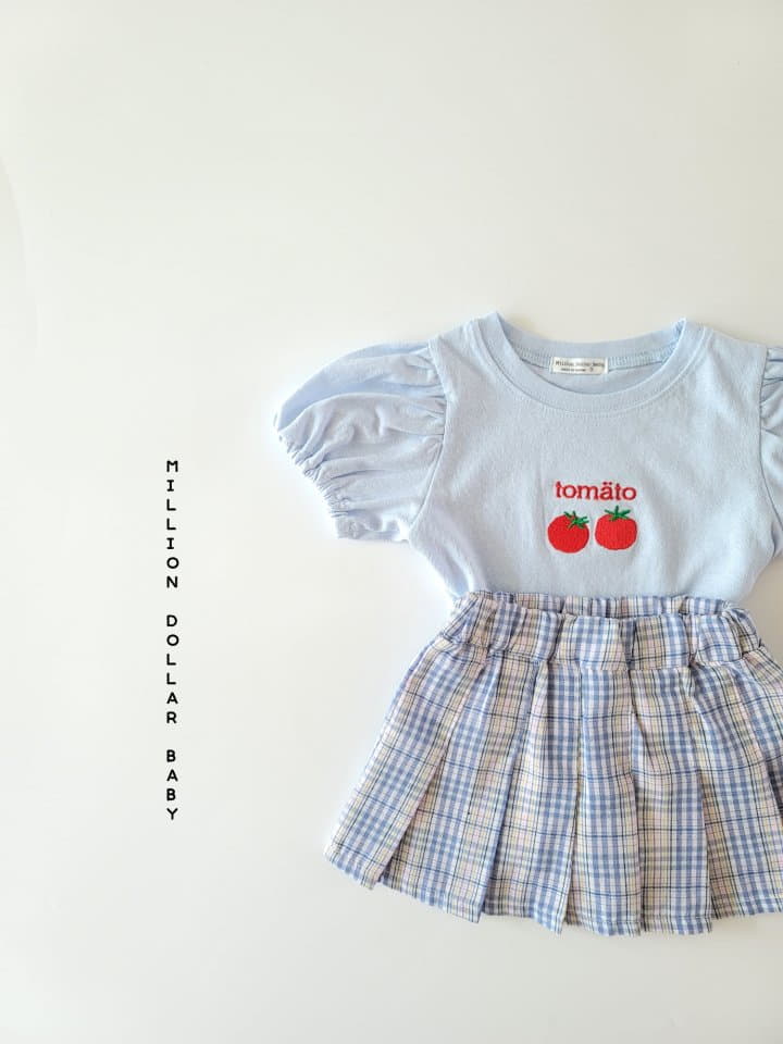 Million Dollar Baby - Korean Children Fashion - #childrensboutique - Pop Corn Check Skirt - 11