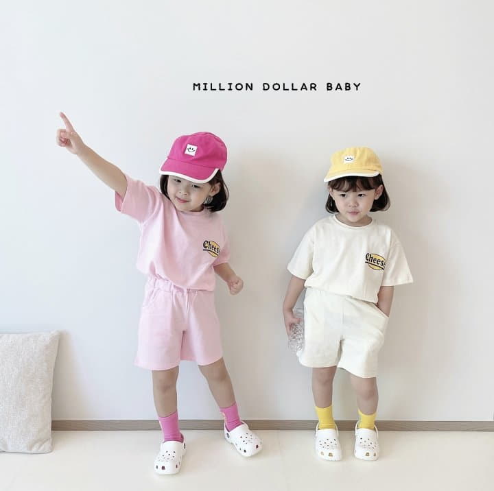 Million Dollar Baby - Korean Children Fashion - #kidzfashiontrend - Cheese Smile Top Bottom Set - 7