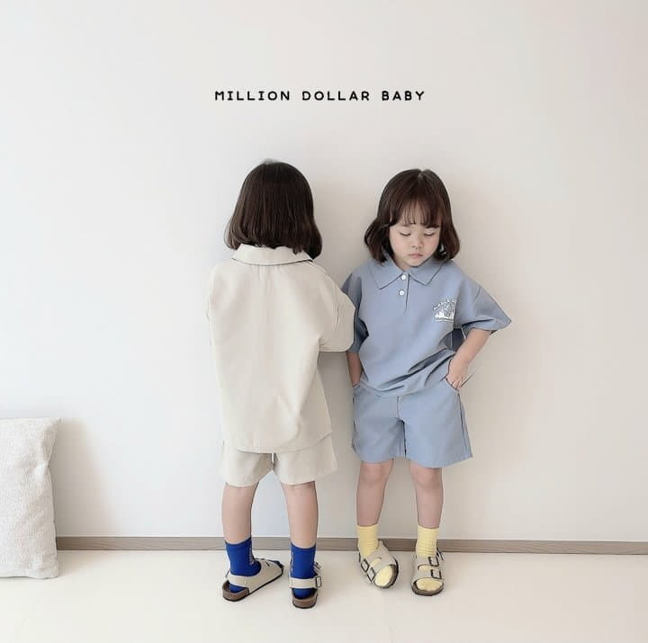 Million Dollar Baby - Korean Children Fashion - #kidzfashiontrend - Cruise Collar Pants Set - 5