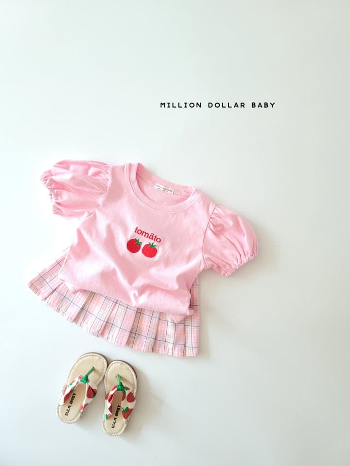 Million Dollar Baby - Korean Children Fashion - #littlefashionista - Pop Corn Check Skirt - 3