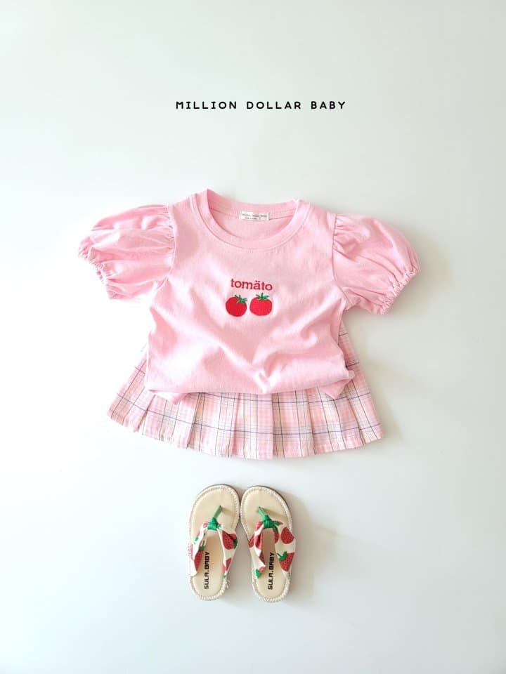 Million Dollar Baby - Korean Children Fashion - #littlefashionista - Pop Corn Check Skirt - 4