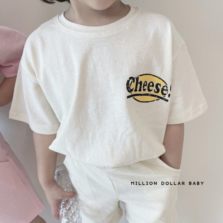 Million Dollar Baby - Korean Children Fashion - #minifashionista - Cheese Smile Top Bottom Set - 11